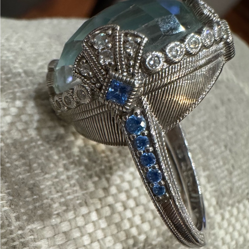 Judith Ripka blue chalcedony. Size 7 - Picture 5 of 6